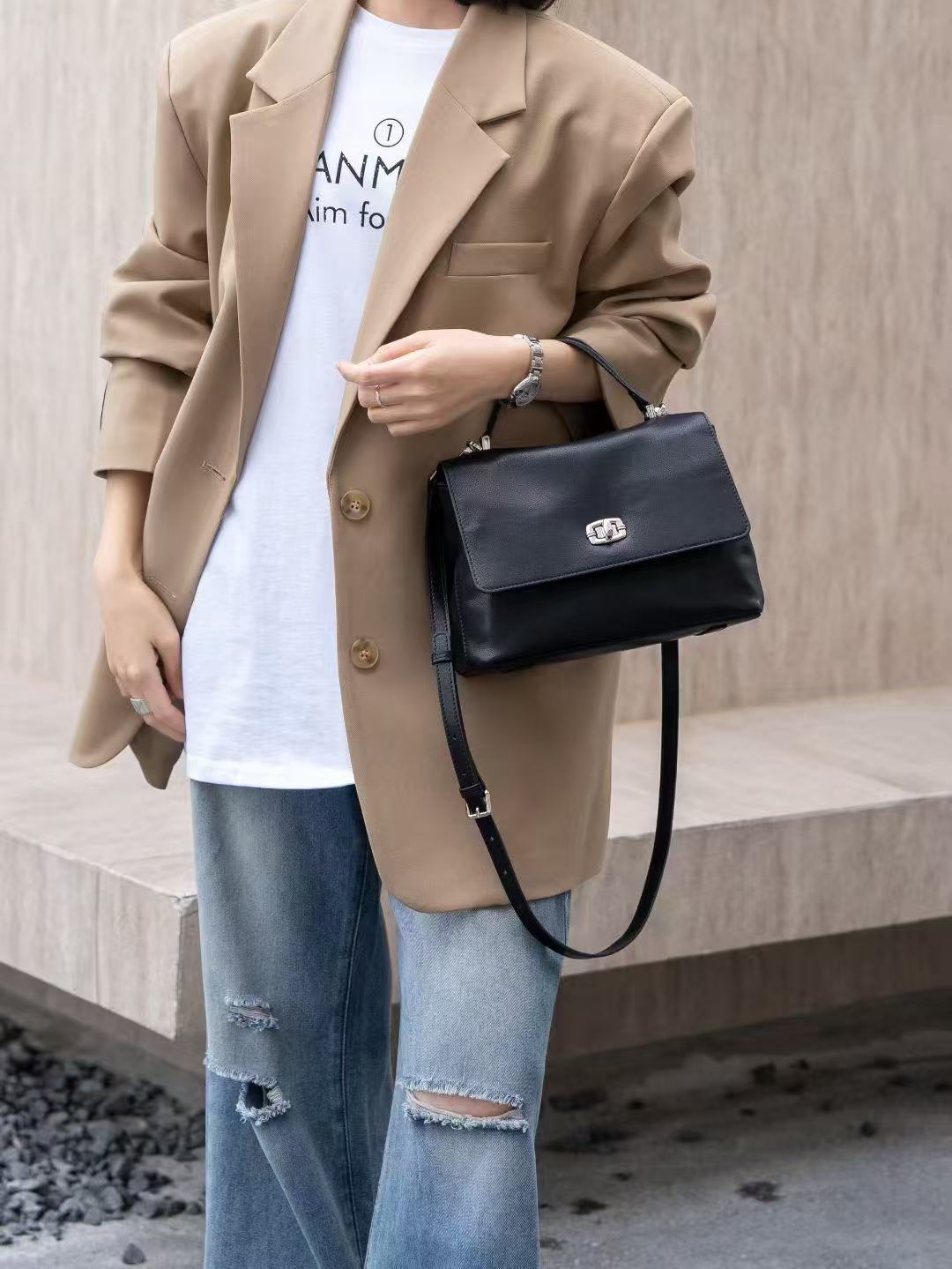 OEM Top Quality Leather Handbag for Work Business Tote Bag Office Ladies